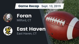 Recap: Foran  vs. East Haven  2019