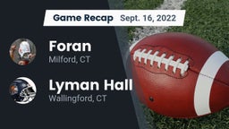 Recap: Foran  vs. Lyman Hall  2022