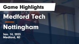 Medford Tech  vs Nottingham  Game Highlights - Jan. 14, 2023