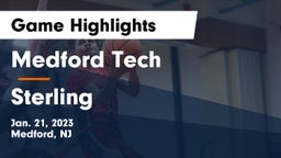 Medford Tech  vs Sterling  Game Highlights - Jan. 21, 2023