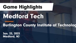 Medford Tech  vs Burlington County Institute of Technology Westampton Game Highlights - Jan. 23, 2023