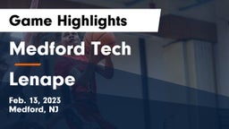 Medford Tech  vs Lenape  Game Highlights - Feb. 13, 2023