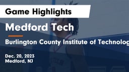Medford Tech  vs Burlington County Institute of Technology Westampton Game Highlights - Dec. 20, 2023