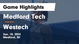 Medford Tech  vs Westech Game Highlights - Jan. 18, 2024