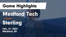 Medford Tech  vs Sterling  Game Highlights - Feb. 21, 2024