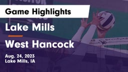 Lake Mills  vs West Hancock  Game Highlights - Aug. 24, 2023