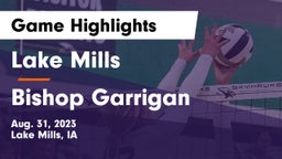 Lake Mills  vs Bishop Garrigan  Game Highlights - Aug. 31, 2023