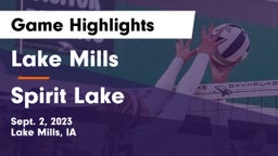 Lake Mills  vs Spirit Lake Game Highlights - Sept. 2, 2023