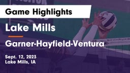 Lake Mills  vs Garner-Hayfield-Ventura  Game Highlights - Sept. 12, 2023