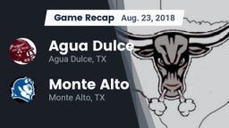 Recap: Agua Dulce  vs. Monte Alto  2018