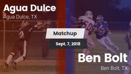 Matchup: Agua Dulce High vs. Ben Bolt  2018