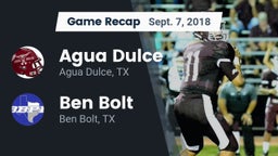 Recap: Agua Dulce  vs. Ben Bolt  2018
