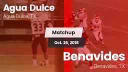 Matchup: Agua Dulce High vs. Benavides  2018