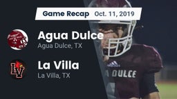 Recap: Agua Dulce  vs. La Villa  2019