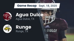 Recap: Agua Dulce  vs. Runge  2020