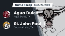 Recap: Agua Dulce  vs. St. John Paul II  2023