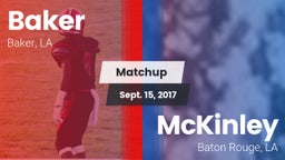 Matchup: Baker vs. McKinley  2017