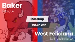 Matchup: Baker vs. West Feliciana  2017