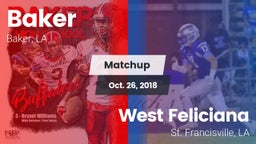 Matchup: Baker vs. West Feliciana  2018