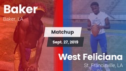 Matchup: Baker vs. West Feliciana  2019