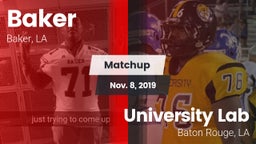 Matchup: Baker vs. University Lab  2019