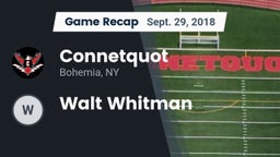 Recap: Connetquot  vs. Walt Whitman 2018