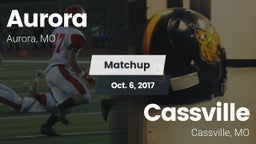 Matchup: Aurora  vs. Cassville  2017