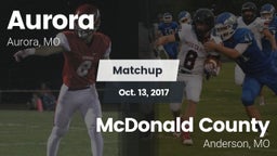 Matchup: Aurora  vs. McDonald County  2017