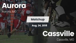 Matchup: Aurora  vs. Cassville  2018