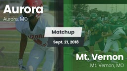 Matchup: Aurora  vs. Mt. Vernon  2018
