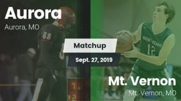 Matchup: Aurora  vs. Mt. Vernon  2019