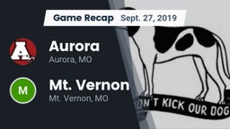 Recap: Aurora  vs. Mt. Vernon  2019
