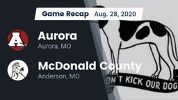 Recap: Aurora  vs. McDonald County  2020