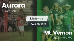 Matchup: Aurora  vs. Mt. Vernon  2020