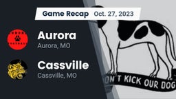 Recap: Aurora  vs. Cassville  2023