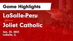 LaSalle-Peru  vs Joliet Catholic Game Highlights - Jan. 25, 2022