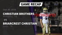 Recap: Christian Brothers  vs. Briarcrest Christian  2016