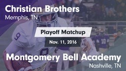 Matchup: Christian Brothers vs. Montgomery Bell Academy 2016