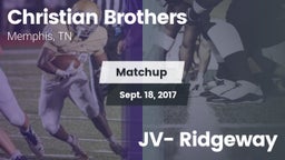 Matchup: Christian Brothers vs. JV- Ridgeway 2017