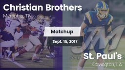 Matchup: Christian Brothers vs. St. Paul's  2017
