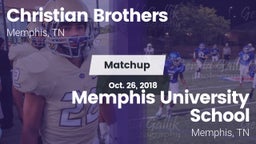 Matchup: Christian Brothers vs. Memphis University School 2018