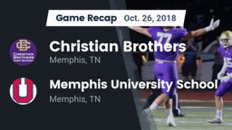 Recap: Christian Brothers  vs. Memphis University School 2018