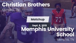 Matchup: Christian Brothers vs. Memphis University School 2019