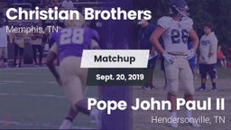 Matchup: Christian Brothers vs. Pope John Paul II  2019