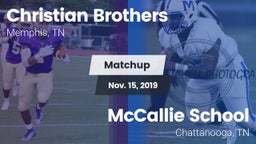 Matchup: Christian Brothers vs. McCallie School 2019
