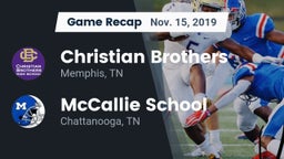 Recap: Christian Brothers  vs. McCallie School 2019