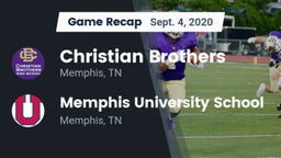 Recap: Christian Brothers  vs. Memphis University School 2020