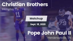 Matchup: Christian Brothers vs. Pope John Paul II  2020