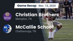 Recap: Christian Brothers  vs. McCallie School 2020