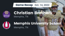 Recap: Christian Brothers  vs. Memphis University School 2022